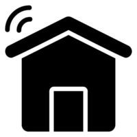 smart home glyph icon vector