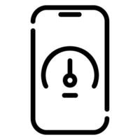 pressure sensor line icon vector