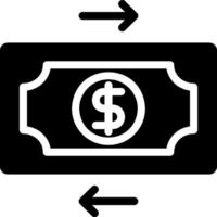 transaction glyph icon vector