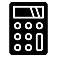 icono de glifo de calculadora vector