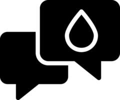 chat glyph icon vector