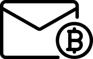 icono de línea de correo electrónico vector