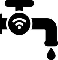 water tap glyph icon vector