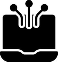 laptop glyph icon vector