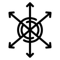 motion sensor line icon vector