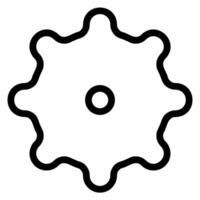 gear line icon vector