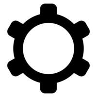 gear glyph icon vector