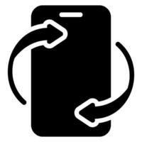 motion sensor-techno glyph icon vector