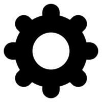 gear glyph icon vector