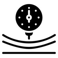 pressure sensor glyph icon vector