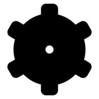cogwheel glyph icon vector
