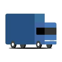 delivery box truck vector