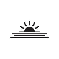 sunrise icon vector