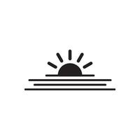 sunrise icon vector