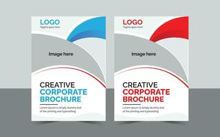 creativo corporativo folleto diseño. vector