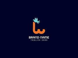 bird letter logo vector