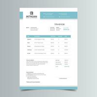 Modern and Corporate Invoice Template vector