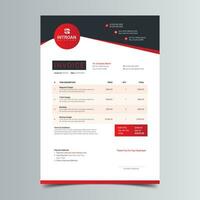 Modern and Corporate Invoice Template vector