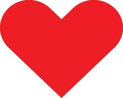 red heart isolated on white, red heart icon, heart icon vector