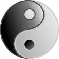 3d yin and yang design png