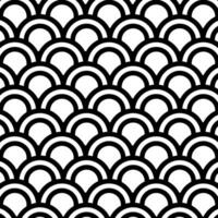 Japanese Ocean Wave Line Pattern vector