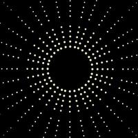 Concentric Circular Background With Dots vector