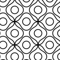 Black And White Abstract Geometric Pattern With Circles vector