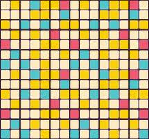 Retro Colorful Mosaic Pattern Background 70s Style vector