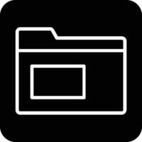 Folder Glyph Icon vector