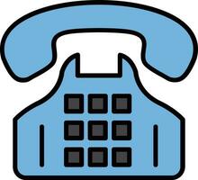 Telephone Filled Icon vector