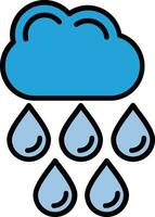 Rain Filled Icon vector