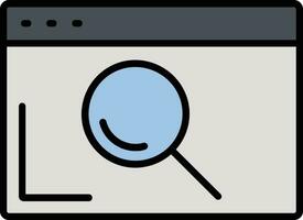 Browser Filled Icon vector