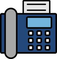 Fax Filled Icon vector