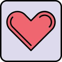 Heart Filled Icon vector