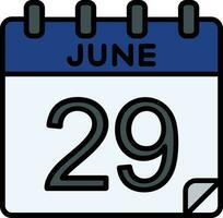 29 June Filed Icon vector
