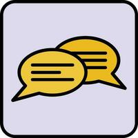 Chat Filled Icon vector