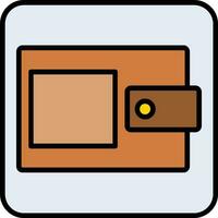 Wallet Filled Icon vector