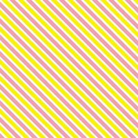 simple abstract seamlees saltwater taffy pink and yellow color wavy digonal line pattern vector