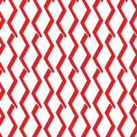 simple abstract red color half zig zag wavy pattern vector