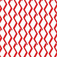 simple abstract red color half zig zag wavy pattern vector