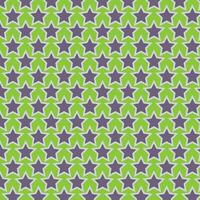 simple abstract seamlees grey fig color star wavy pattern on green color background vector