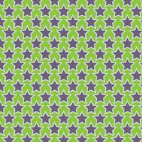 simple abstract seamlees grey fig color star wavy pattern on green color background vector