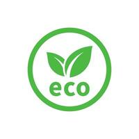 eco simpático iconos ecológico comida sellos eco comida etiquetas. vector