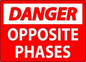 Danger Sign, Opposite Phases vector