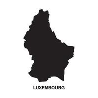 Luxembourg Map Icon vector