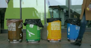 Multicolored Containers for Separate Waste Collection video