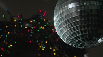 Rotating Discoball and Twinkling Lights video