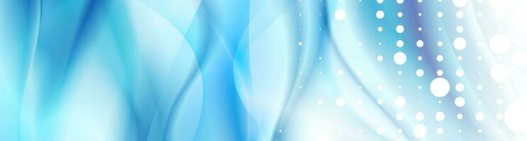 Abstract shiny white blue waves banner design vector