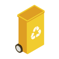 Green technology element isometric icon. png