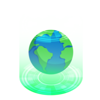 Green technology element isometric icon. png